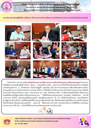 การประชุมเชิงปฏิบัติการนิเทศ ติดตามการขับเคลื่อนงานวิจัยและการนำงานวิจัยไปใช้ประโยชน์